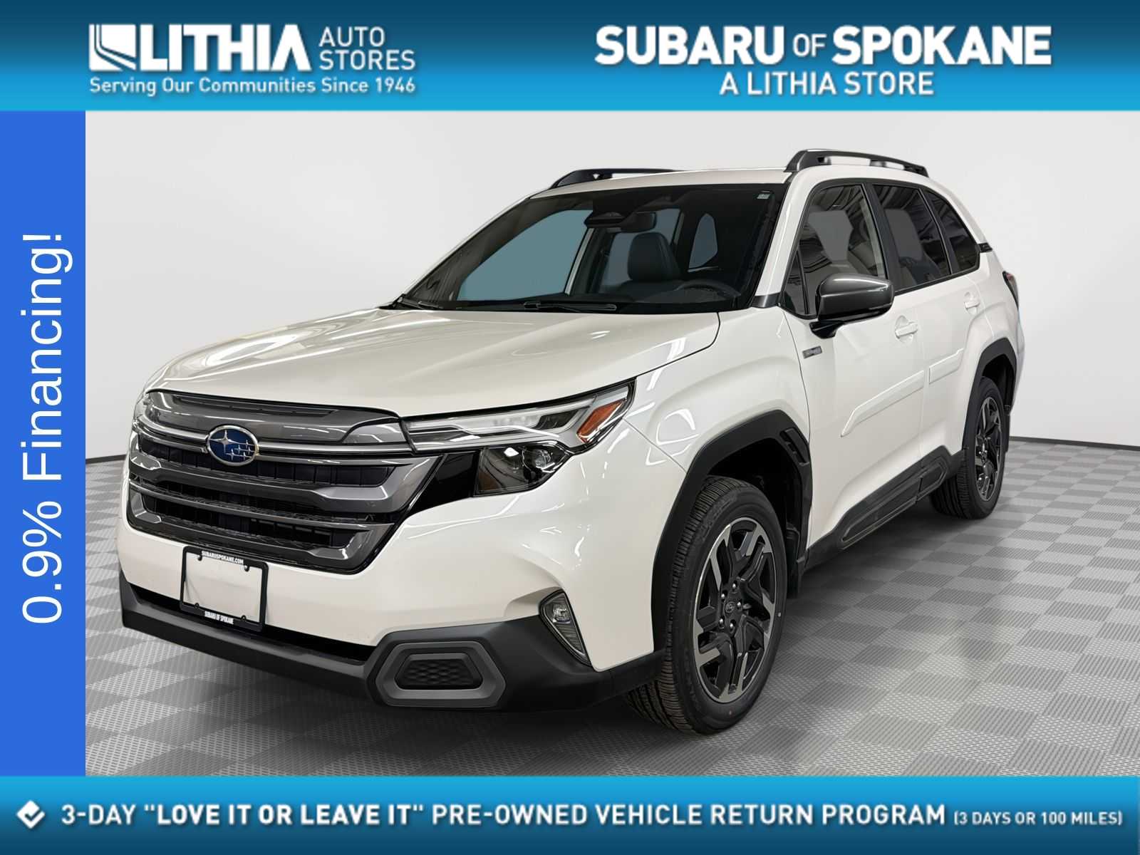 Crystal White Pearl 2025 Subaru Forester Hybrid Limited AWD SUV / Crossover All-Wheel Drive Continuously Variable Transmission