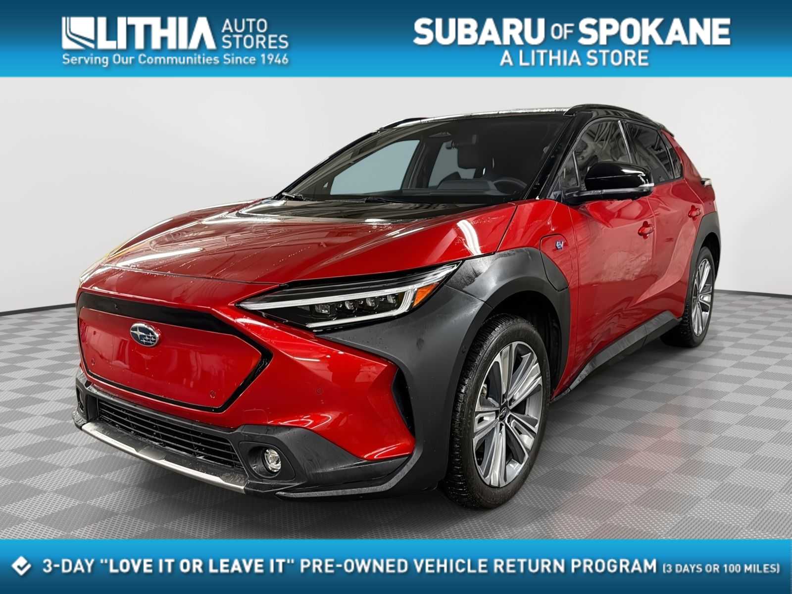 Elemental Red Pearl 2-Tone 2023 Subaru Solterra Touring AWD SUV / Crossover All-Wheel Drive 1-Speed Automatic