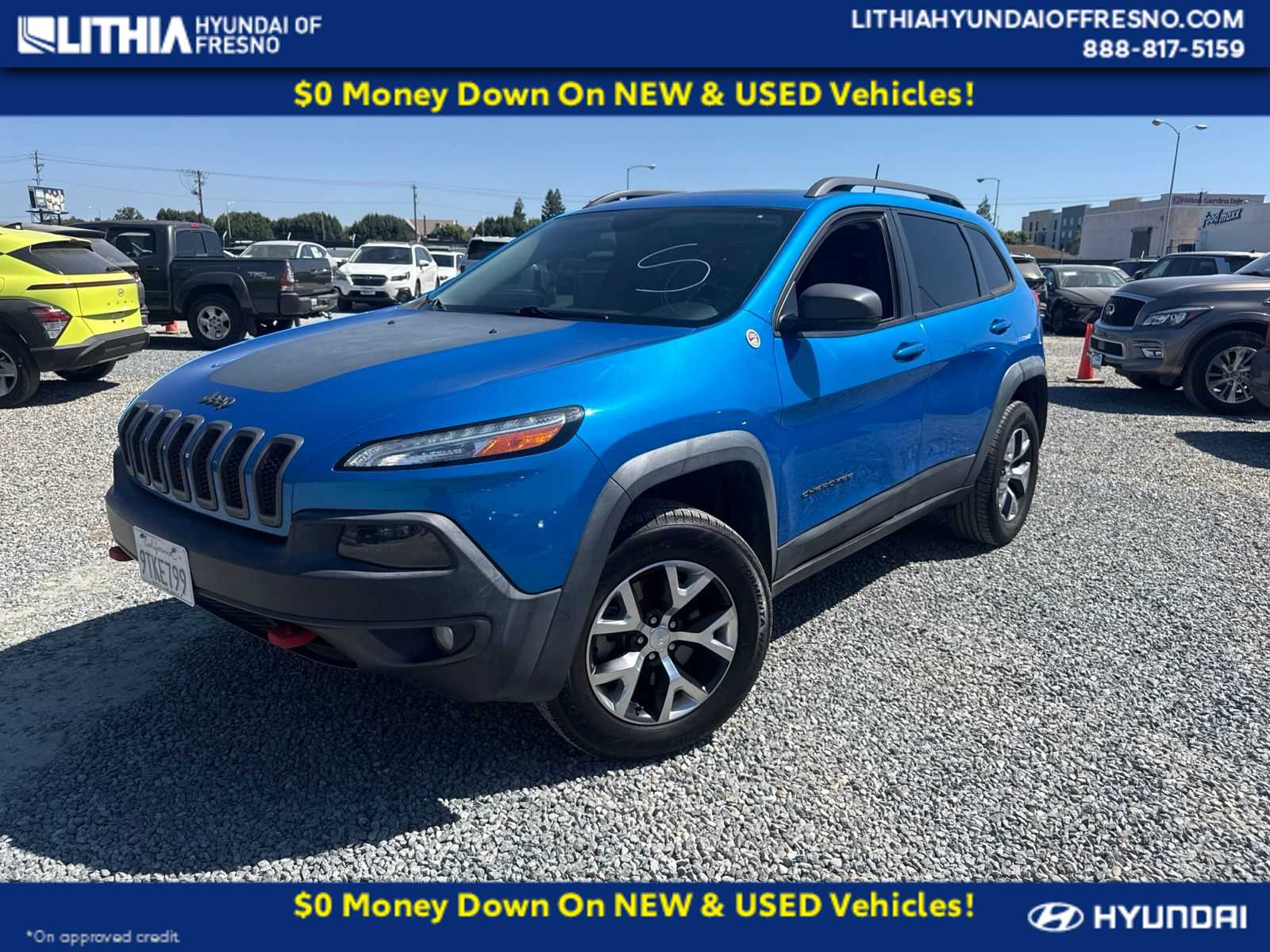 Hydro Blue Pearlcoat 2018 Jeep Cherokee Trailhawk 4WD SUV / Crossover Four-Wheel Drive 9-Speed Automatic