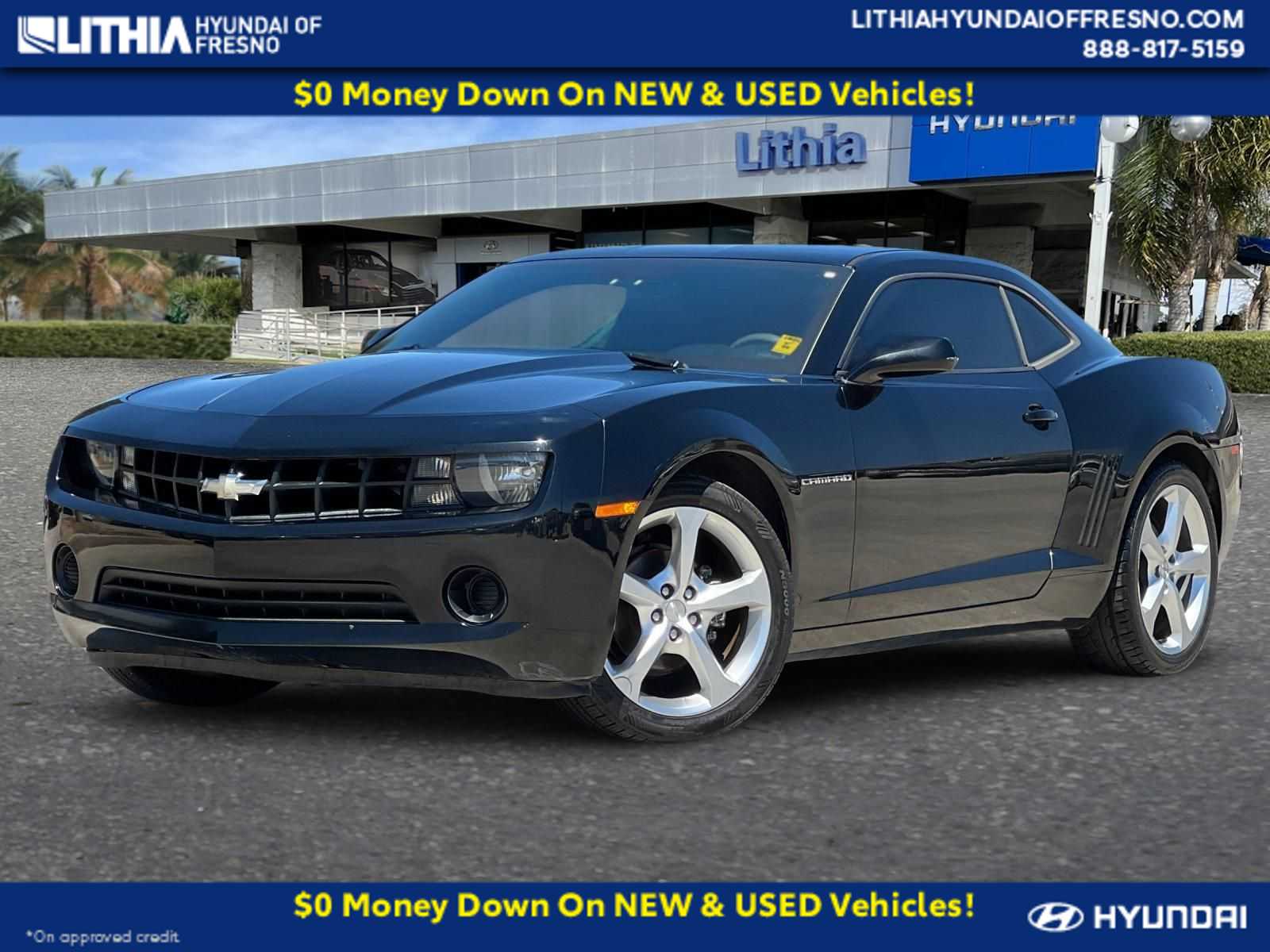 Black 2013 Chevrolet Camaro Coupe Rear-Wheel Drive 6-Speed Automatic
