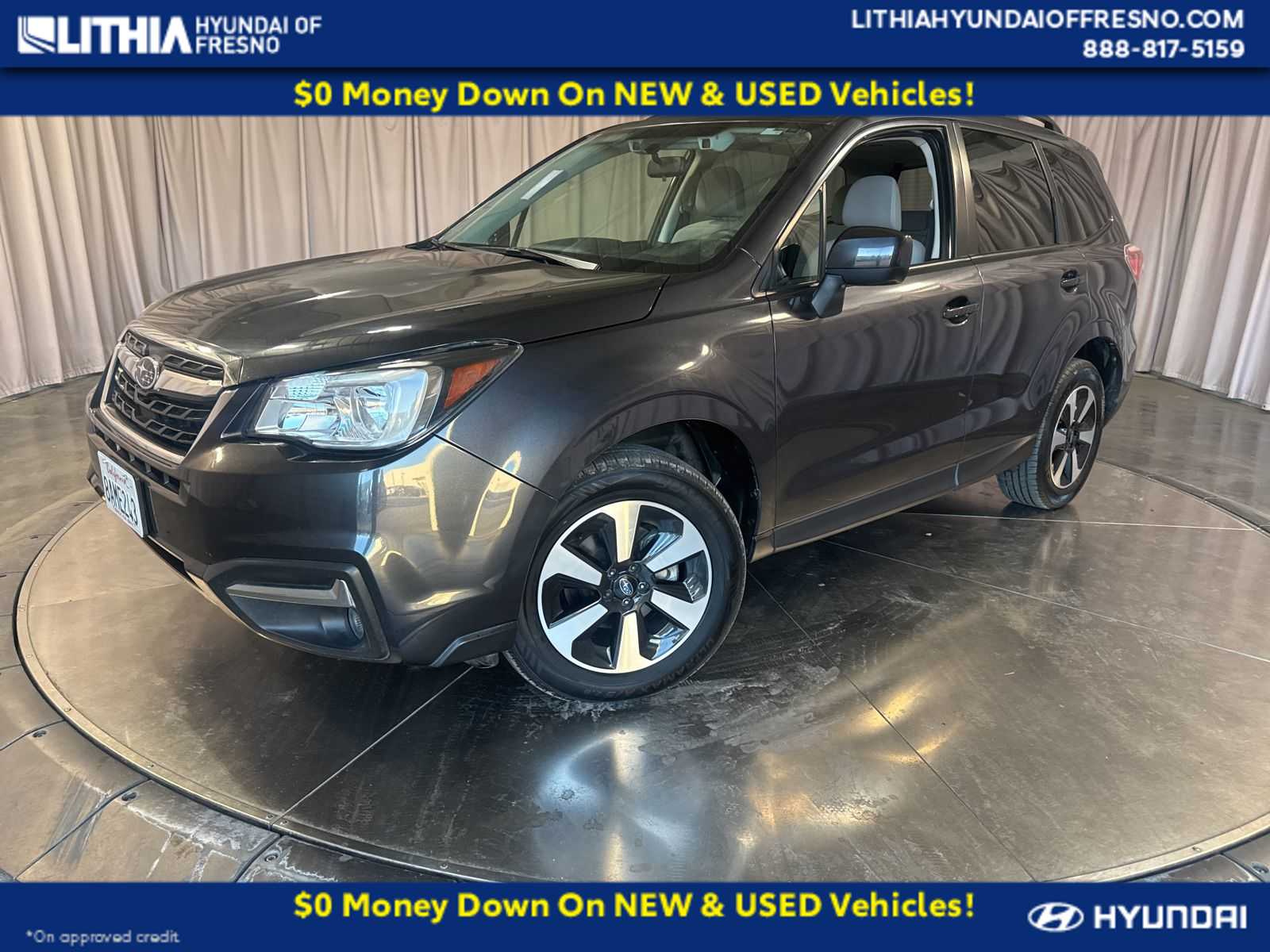 Dark Gray Metallic 2018 Subaru Forester 2.5i Premium SUV / Crossover All-Wheel Drive Continuously Variable Transmission