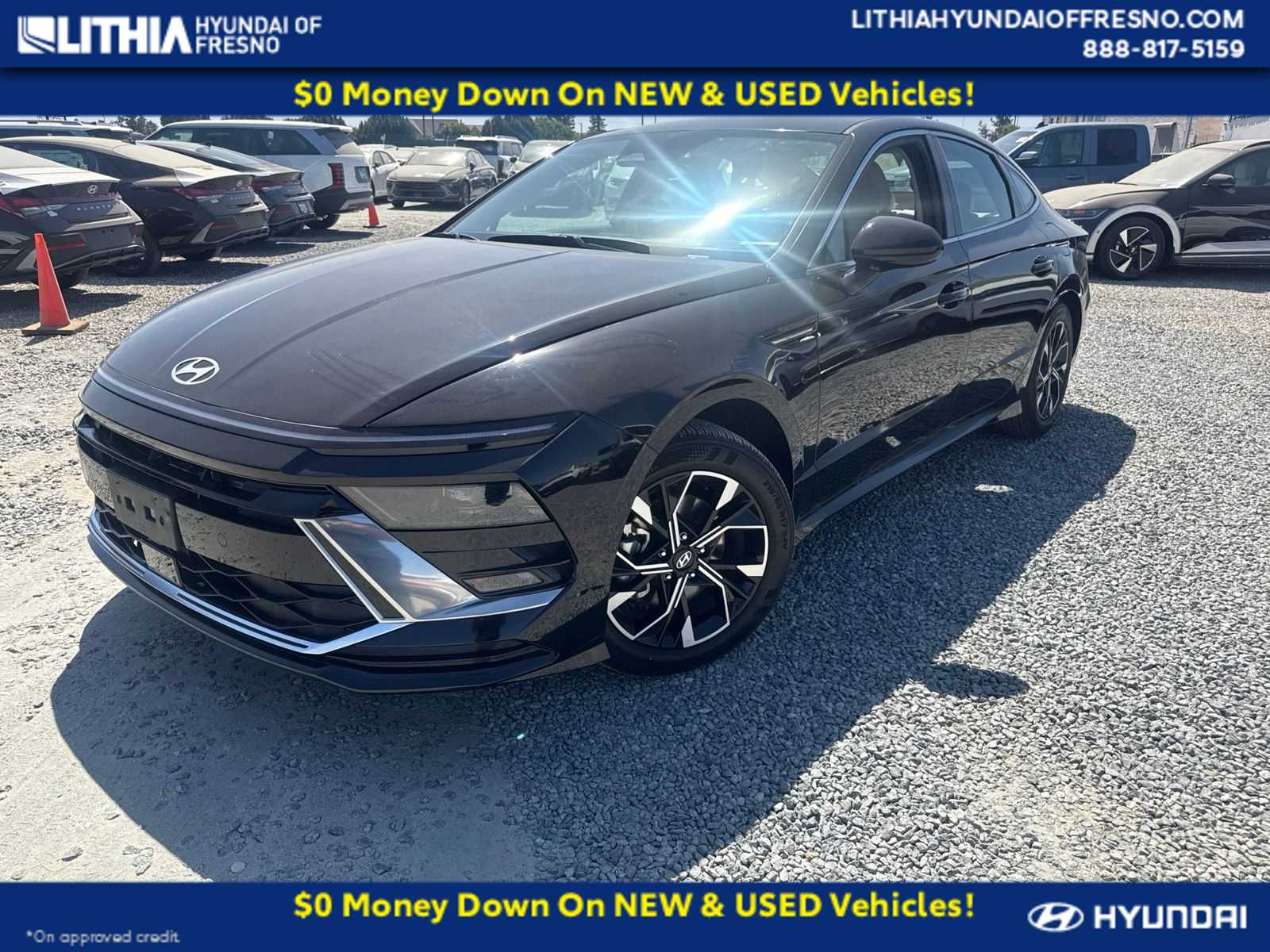 Abyss Black 2025 Hyundai Sonata Sedan Front-Wheel Drive Automatic