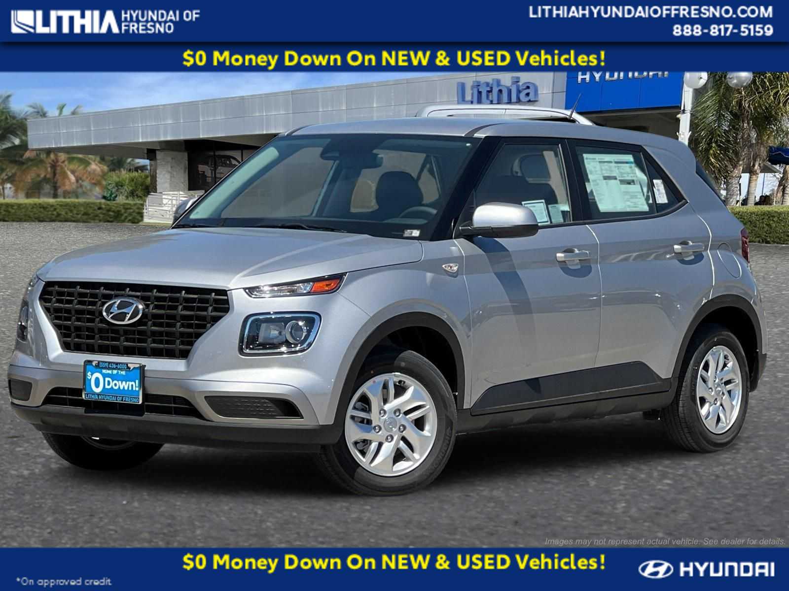 Shimmering Silver 2026 Hyundai Venue SUV / Crossover Front-Wheel Drive Continuously Variable Transmission