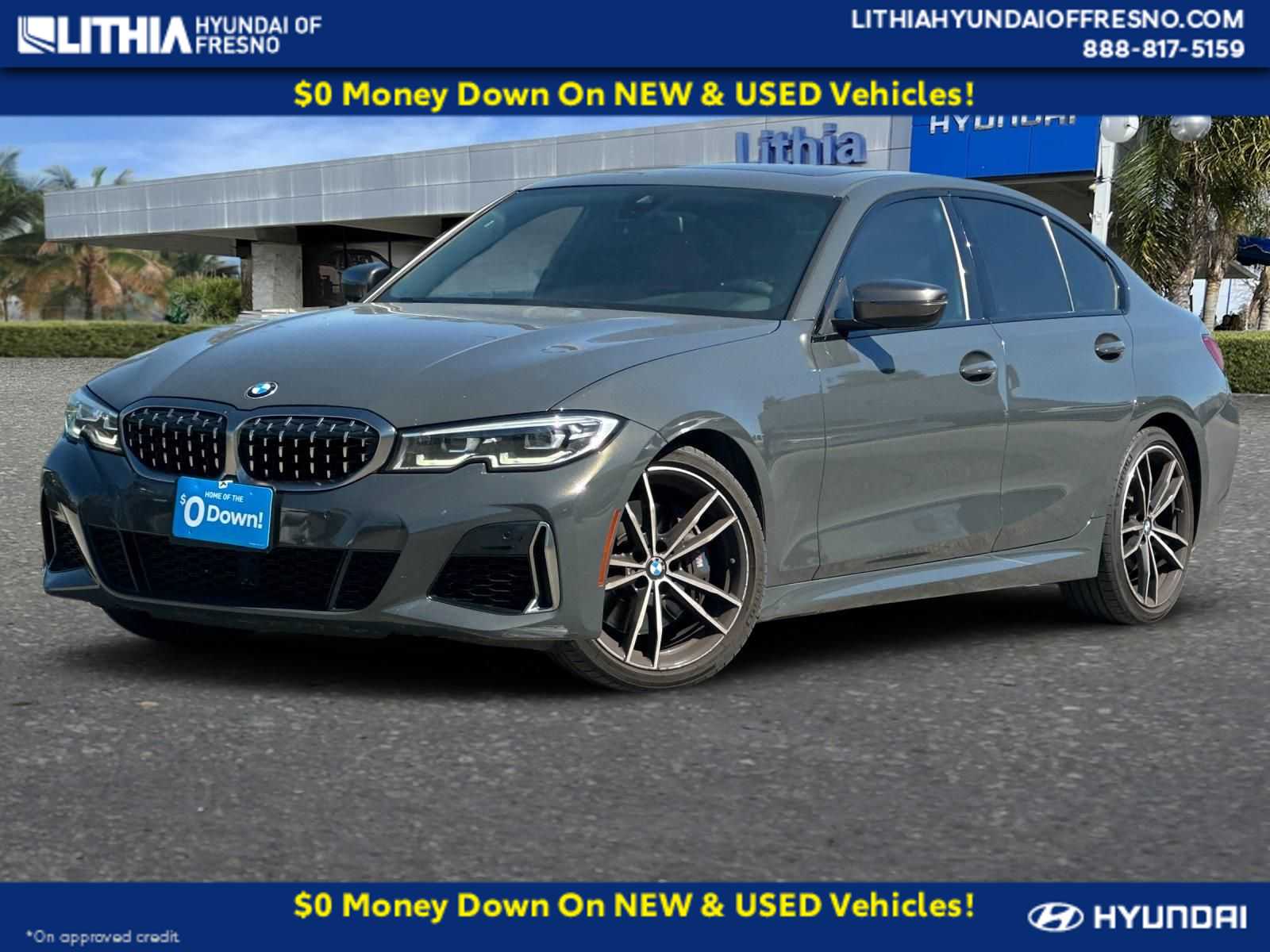 Gray (Dravit Grey Metallic) 2020 BMW 3 Series M340i Sedan RWD Sedan Rear-Wheel Drive Automatic