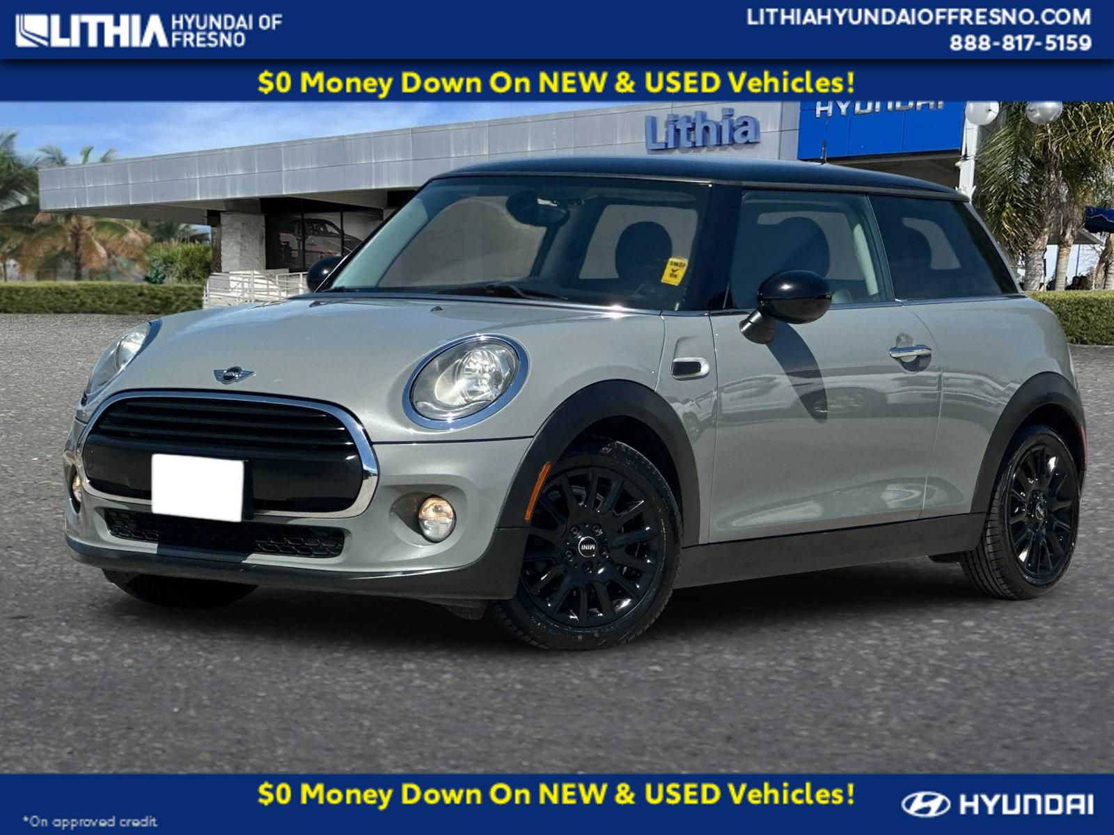 Gray 2016 MINI Cooper 2-Door Hatchback FWD Hatchback Front-Wheel Drive Automatic