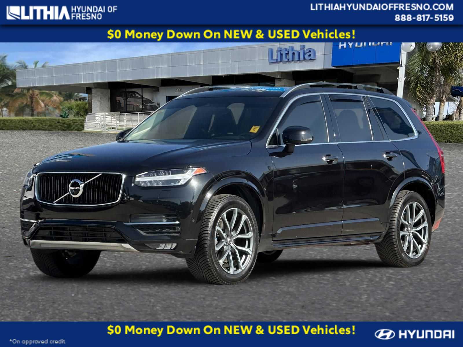 Black 2017 Volvo XC90 T6 Momentum AWD SUV / Crossover All-Wheel Drive 8-Speed Automatic