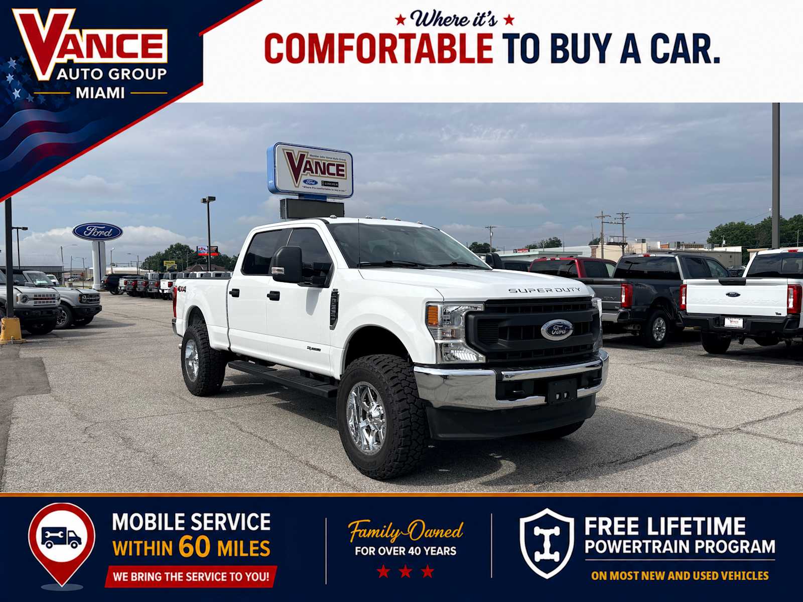 Oxford White 2022 Ford F-250 Super Duty Pickup Truck Four-Wheel Drive Automatic