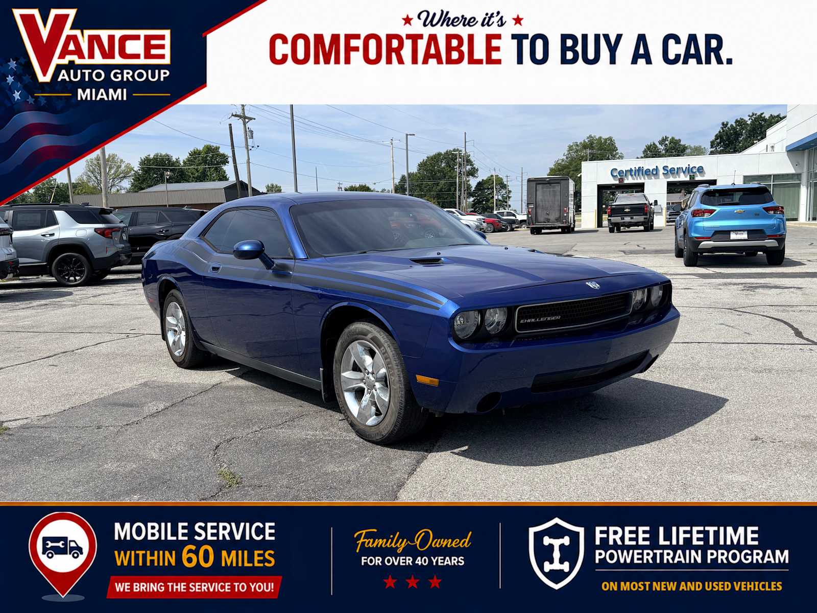 Deep Water Blue Pearl 2010 Dodge Challenger Coupe Rear-Wheel Drive 5-Speed Automatic