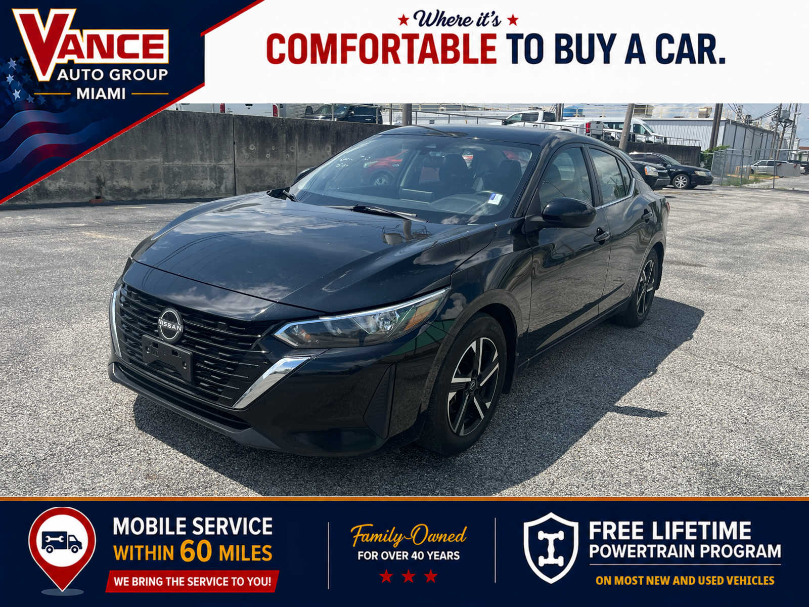 Super Black 2025 Nissan Sentra SV FWD Sedan Front-Wheel Drive Continuously Variable Transmission