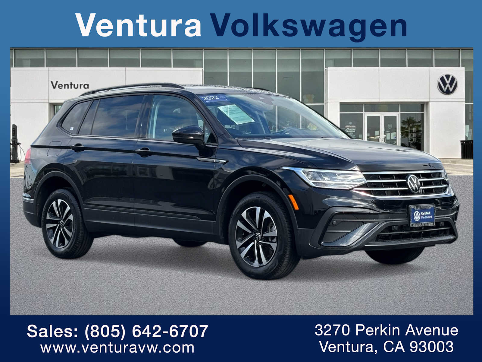 Deep Black Pearl 2022 Volkswagen Tiguan S FWD SUV / Crossover Front-Wheel Drive 8-Speed Automatic