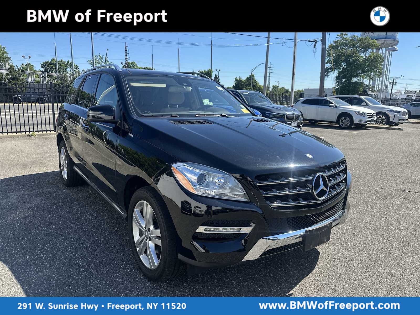 Obsidian Black Metallic 2015 Mercedes-Benz M-Class ML 350 4MATIC SUV / Crossover All-Wheel Drive 7-Speed Automatic