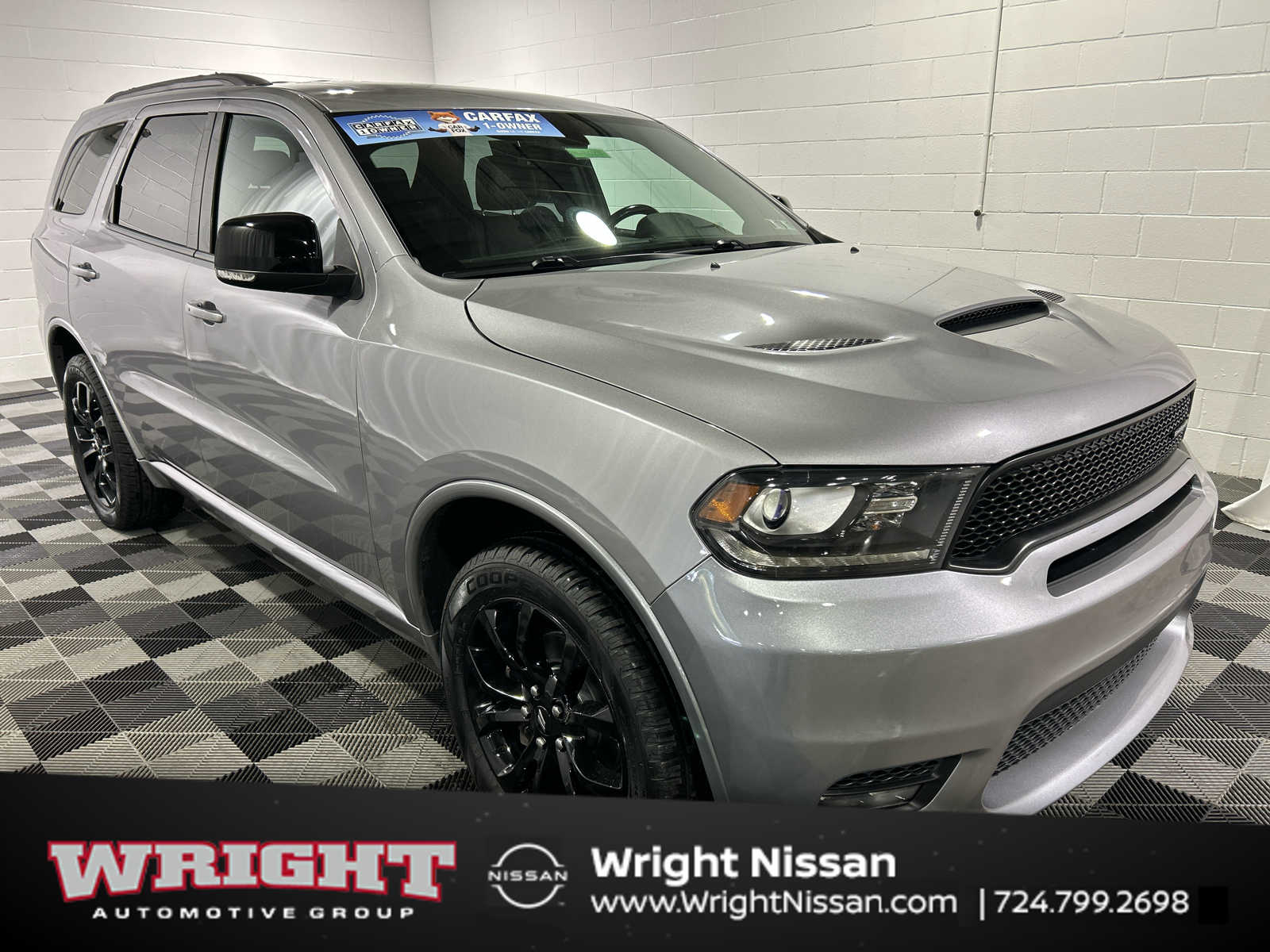 Silver (Billet Clearcoat) 2020 Dodge Durango SUV / Crossover All-Wheel Drive 8-Speed Automatic