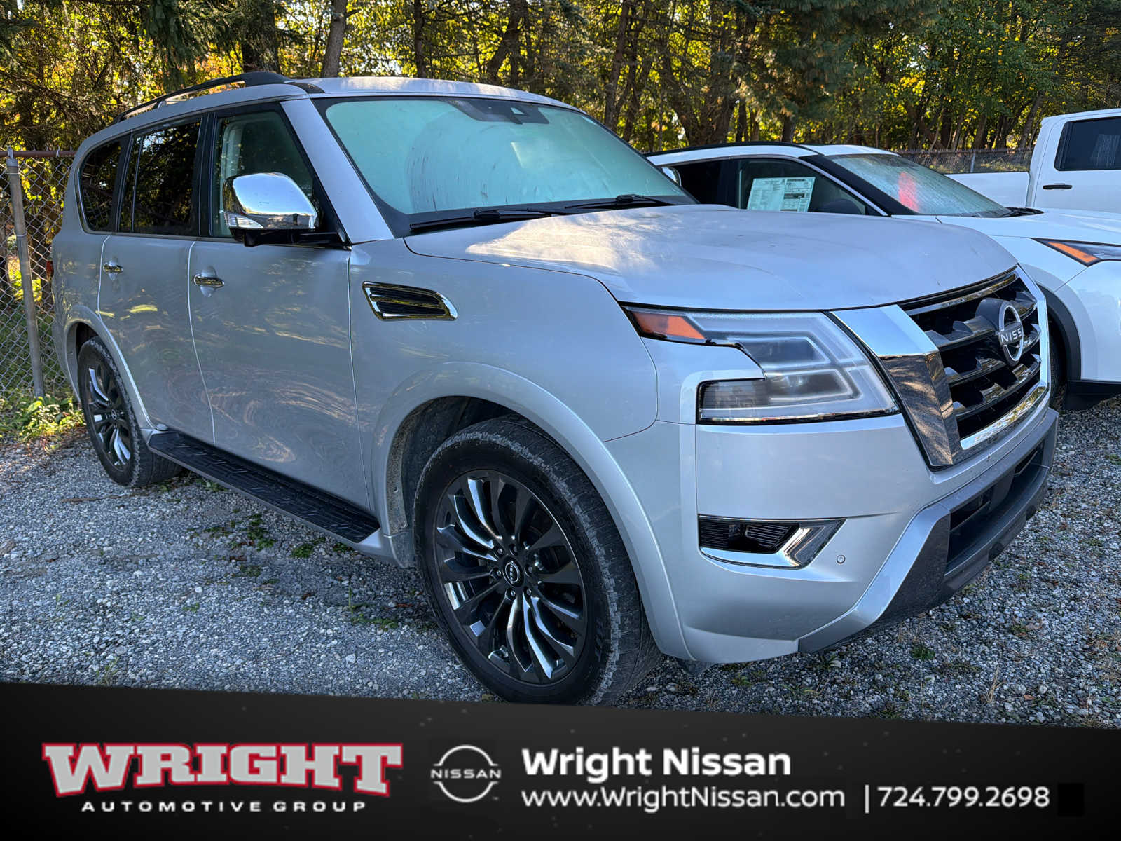 Brilliant Silver Metallic 2023 Nissan Armada SUV / Crossover Four-Wheel Drive 7-Speed Automatic