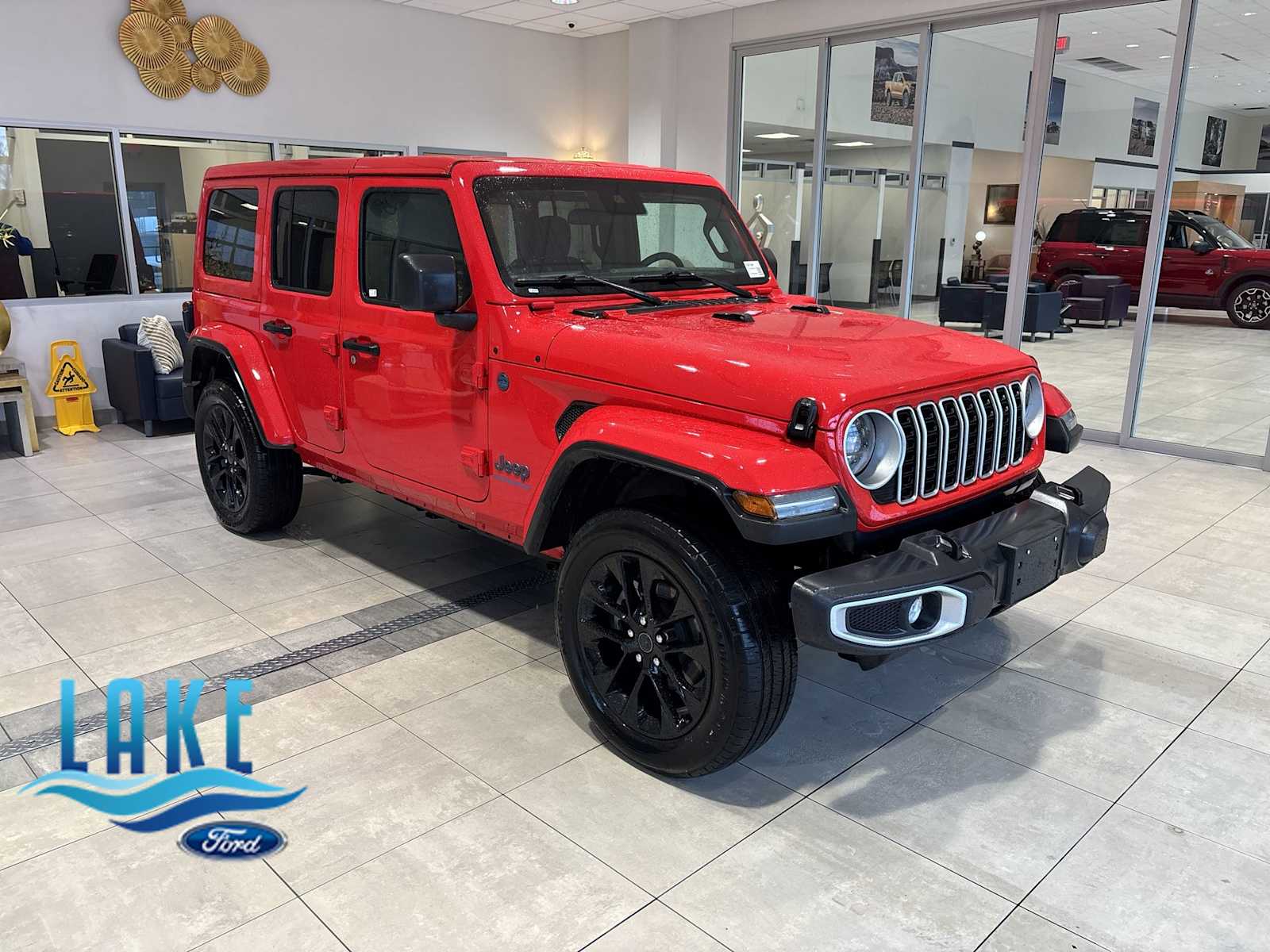 Firecracker Red Clearcoat 2025 Jeep Wrangler 4xe Sahara 4WD SUV / Crossover Four-Wheel Drive 8-Speed Automatic
