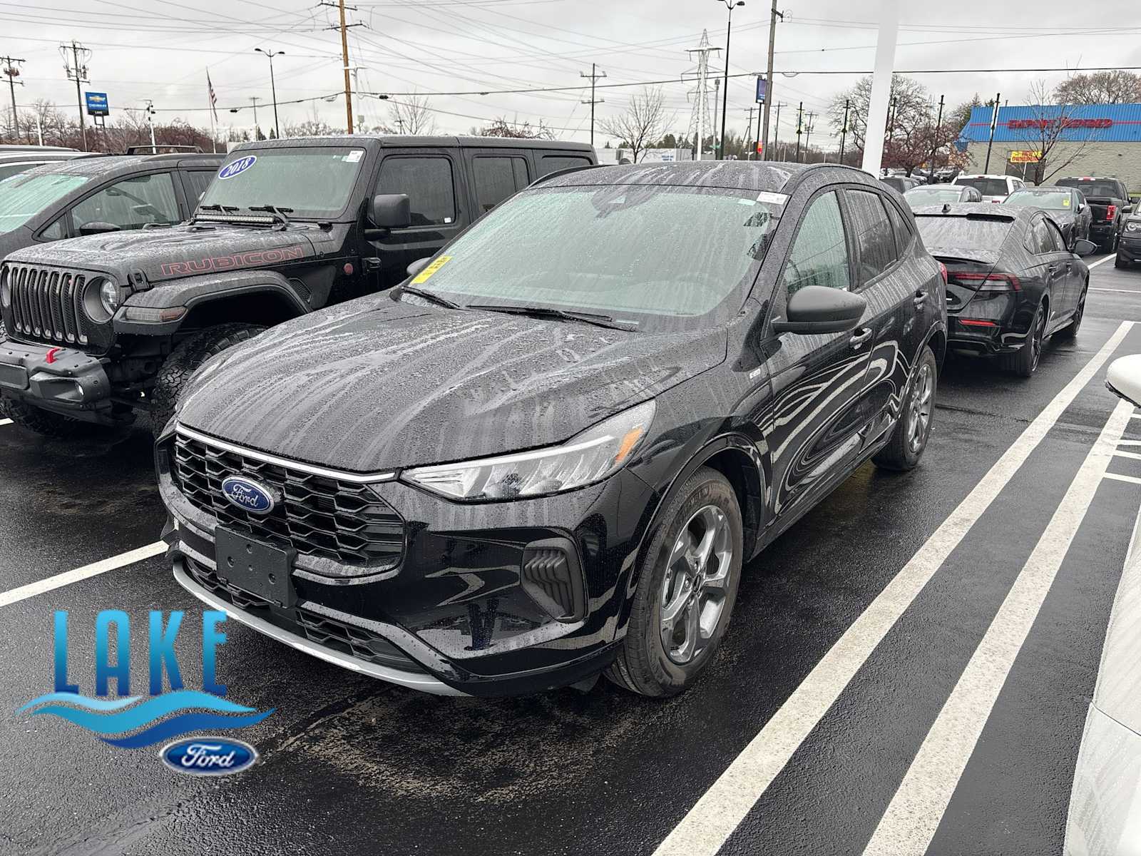 Agate Black Metallic 2024 Ford Escape ST-Line FWD SUV / Crossover Front-Wheel Drive Automatic