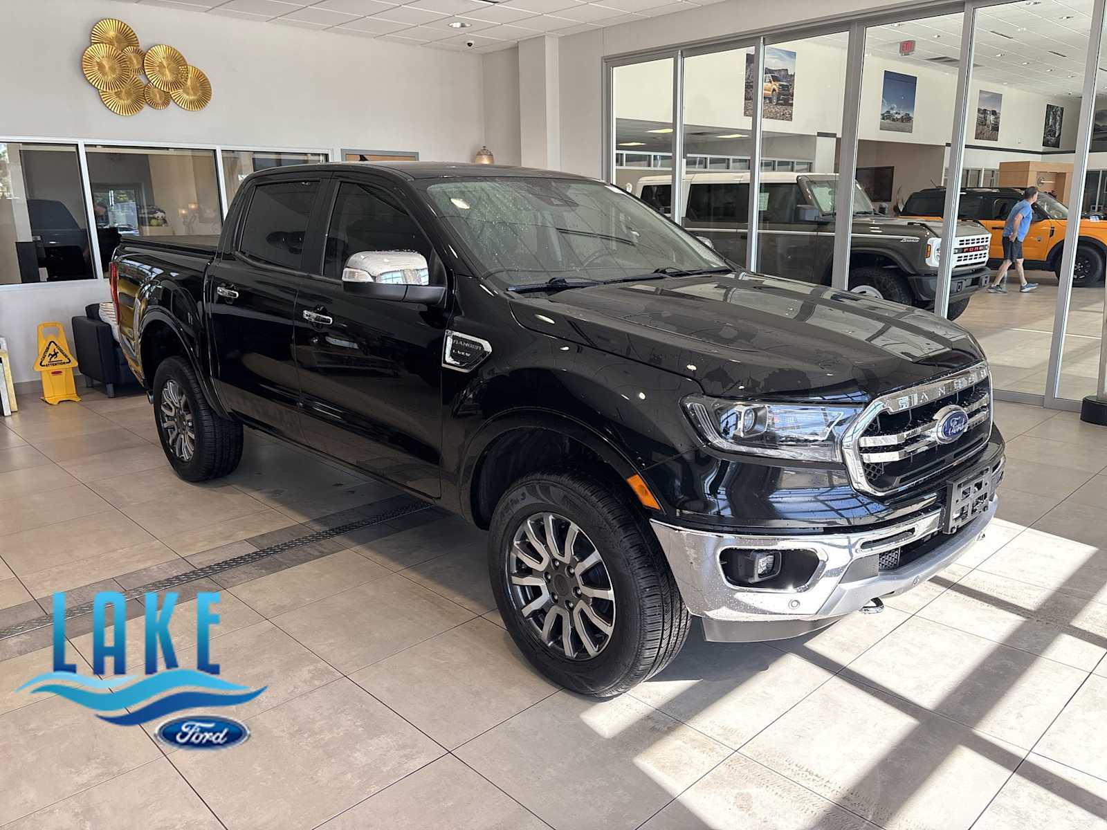 Shadow Black 2019 Ford Ranger Lariat SuperCrew 4WD Pickup Truck Four-Wheel Drive Automatic