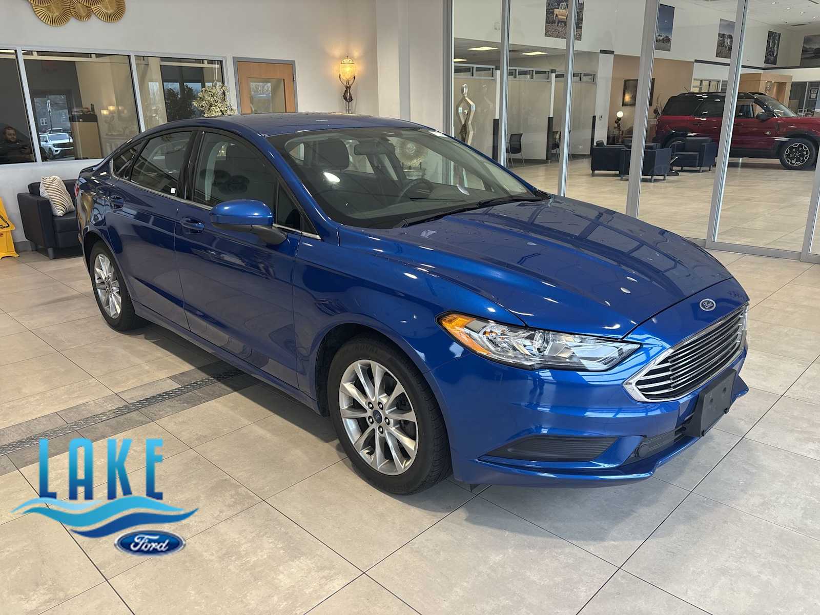 Lightning Blue 2017 Ford Fusion SE Sedan Front-Wheel Drive 6-Speed Automatic