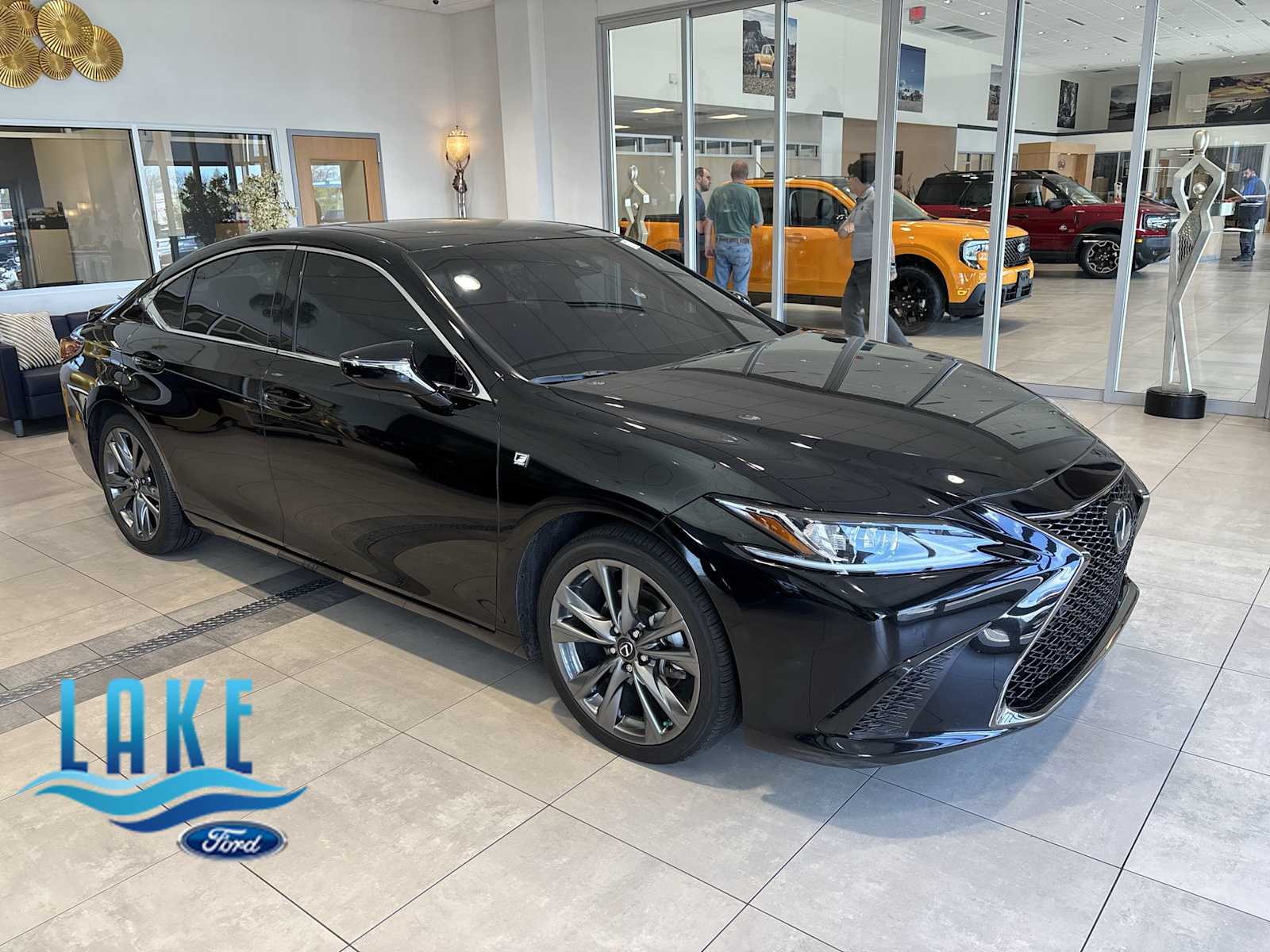 Black (Obsidian) 2021 Lexus ES 350 F Sport FWD Sedan Front-Wheel Drive 8-Speed Automatic