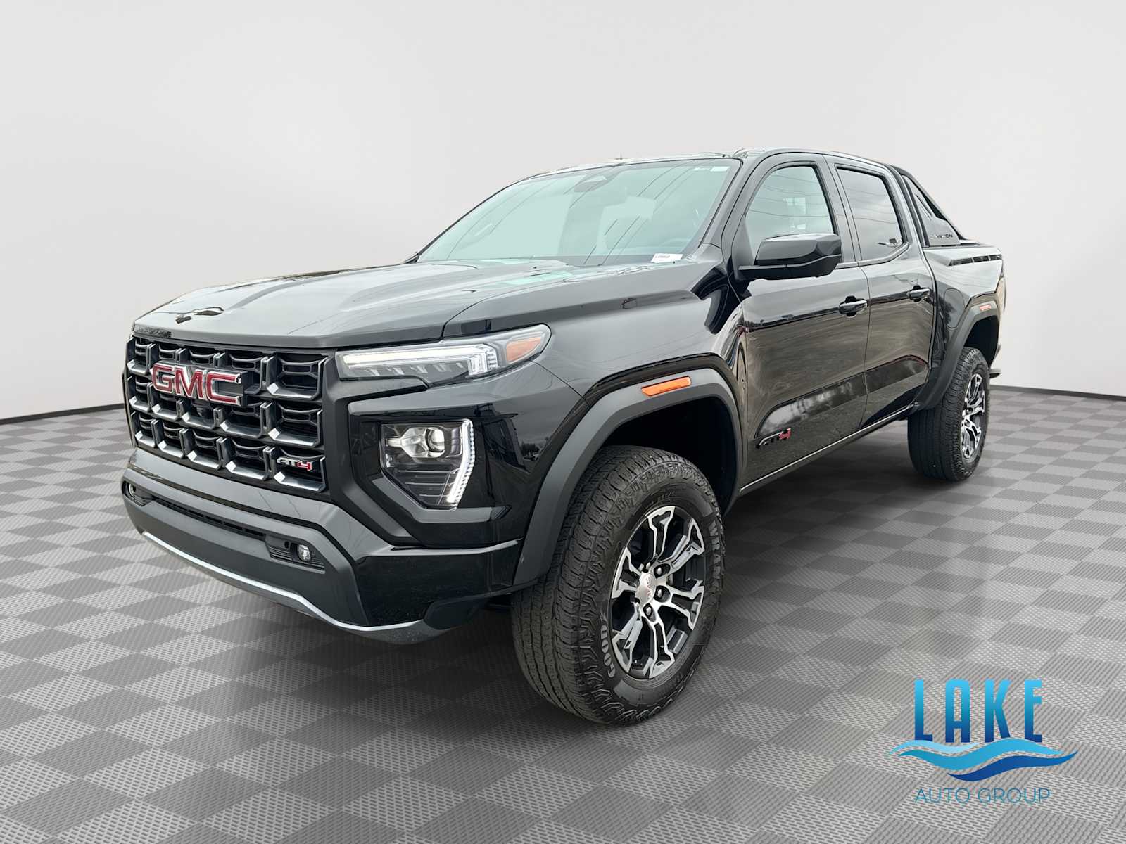 Onyx Black 2023 GMC Canyon AT4 Crew Cab 4WD Pickup Truck Four-Wheel Drive 8-Speed Automatic