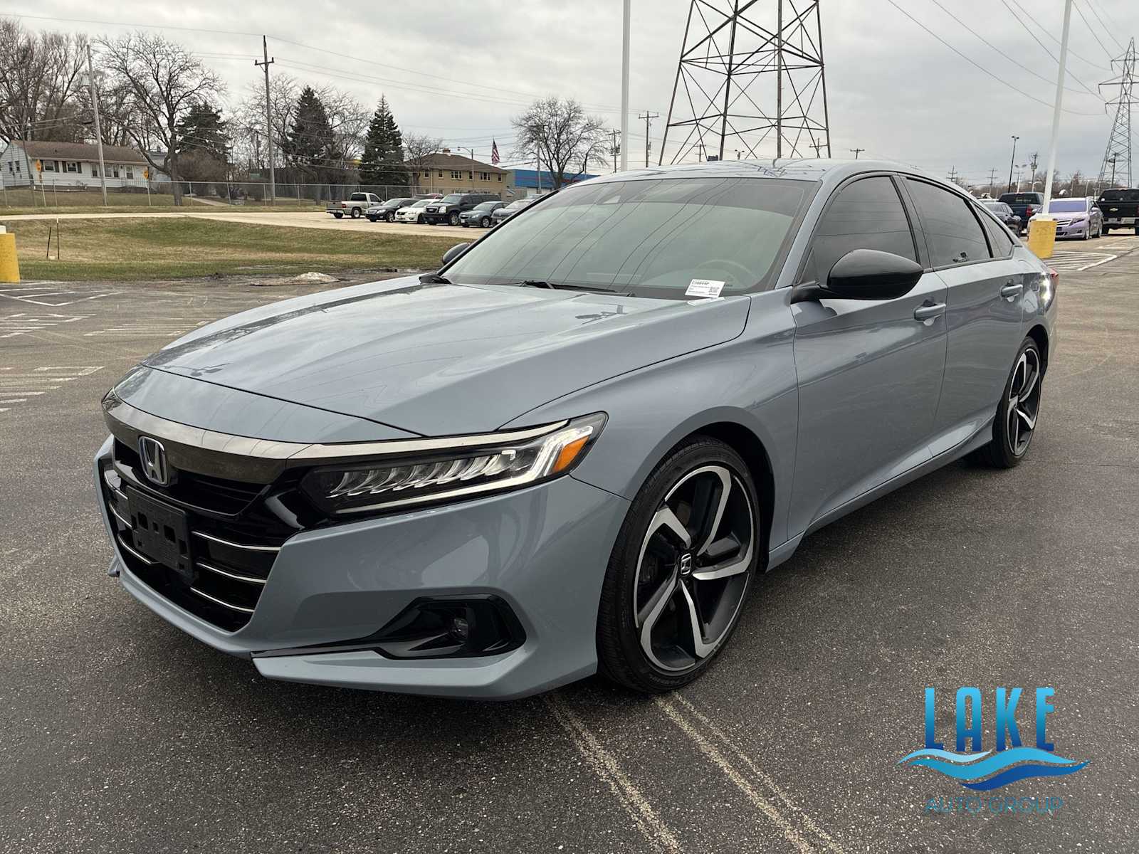 Sonic Gray Pearl 2022 Honda Accord Hybrid Sport FWD Sedan Front-Wheel Drive Continuously Variable Transmission