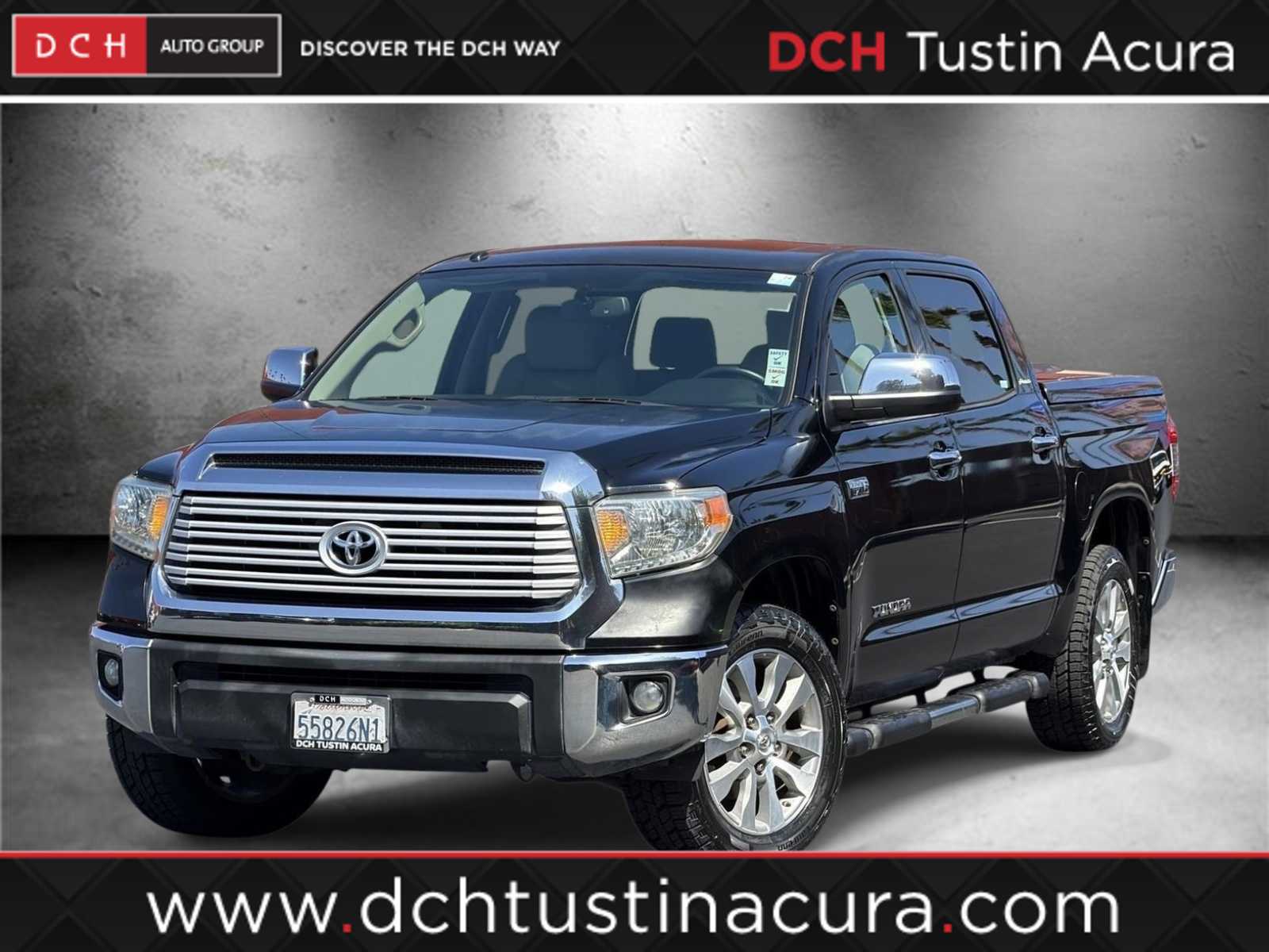 Attitude Black Metallic 2014 Toyota Tundra Limited CrewMax 5.7L Pickup Truck 4X2 6-Speed Automatic