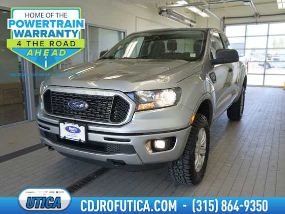 Iconic Silver Metallic 2023 Ford Ranger Pickup Truck Four-Wheel Drive Automatic