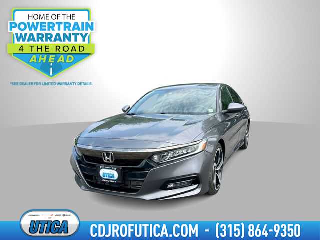 Gray (Modern Steel Metallic) 2018 Honda Accord Sedan Front-Wheel Drive Continuously Variable Transmission