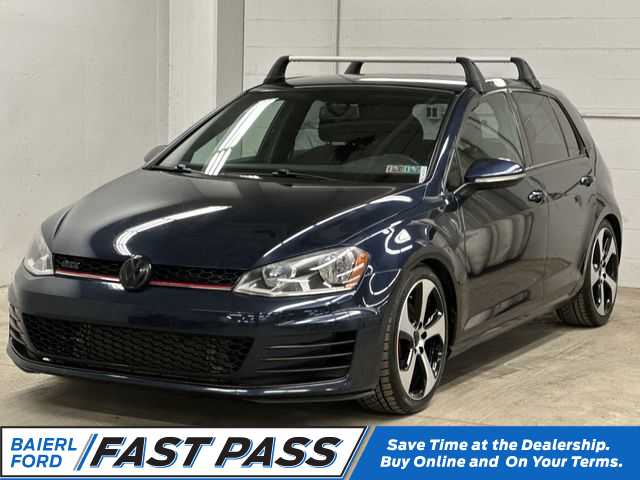 Blue 2017 Volkswagen Golf GTI 2.0T Autobahn 4-Door FWD Hatchback Front-Wheel Drive 6-Speed Manual