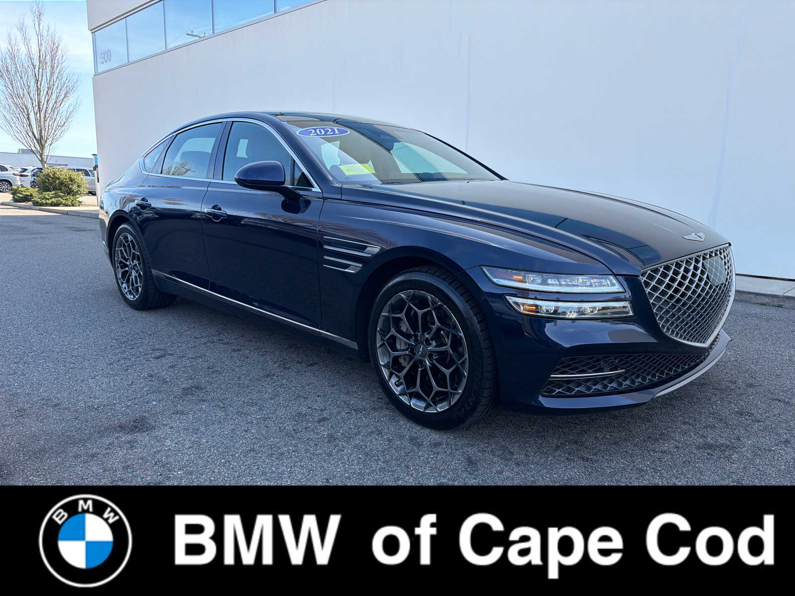 Adriatic Blue 2021 Genesis G80 3.5T RWD Sedan Rear-Wheel Drive 8-Speed Automatic