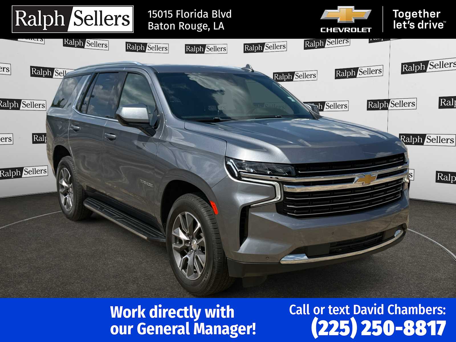 Gray (Satin Steel Metallic) 2022 Chevrolet Tahoe SUV / Crossover 4X2 Automatic