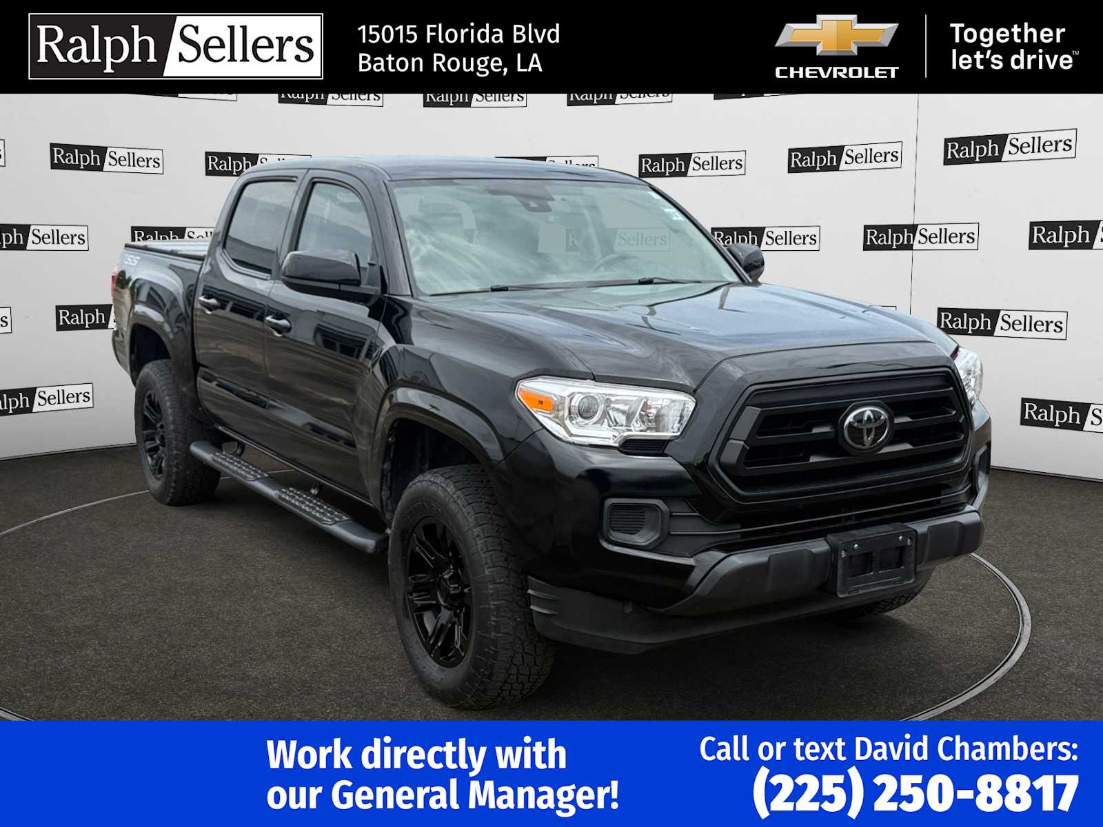 Midnight Black Metallic 2021 Toyota Tacoma Pickup Truck 4X2 6-Speed Automatic