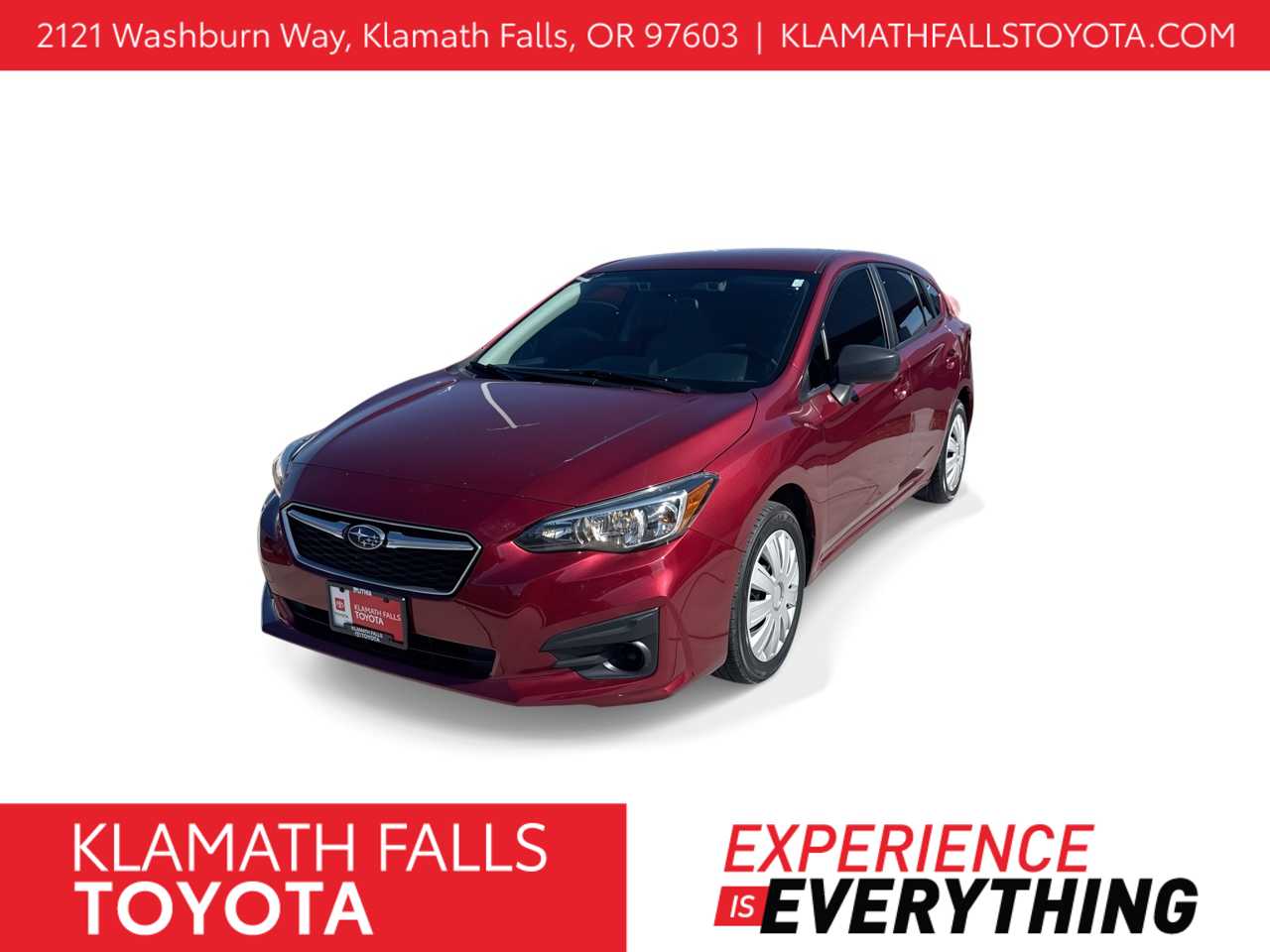 Crimson Red Pearl 2019 Subaru Impreza Hatchback All-Wheel Drive Continuously Variable Transmission