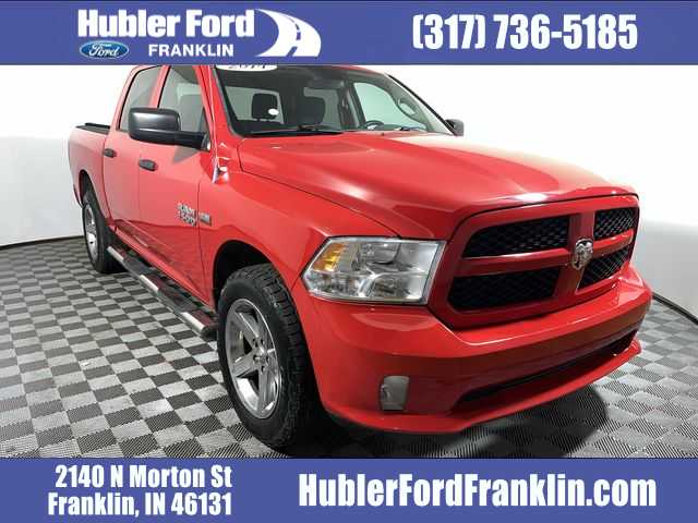 Flame Red Clearcoat 2014 RAM 1500 Express Crew Cab 4WD Pickup Truck Four-Wheel Drive 6-Speed Automatic