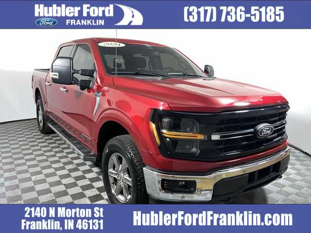 Rapid Red Metallic Tinted Clearcoat 2024 Ford F-150 XLT SuperCrew 4WD Pickup Truck Four-Wheel Drive Automatic