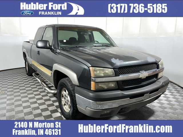 Dark Gray Metallic 2003 Chevrolet Silverado 1500 LS Extended Cab 4WD Pickup Truck Four-Wheel Drive 4-Speed Automatic