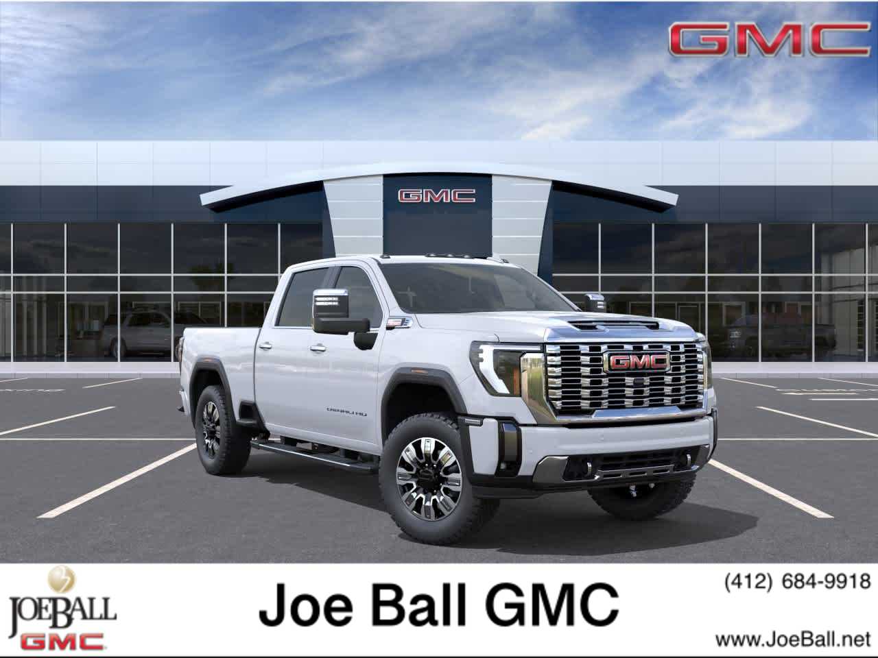 2026 GMC Sierra 2500HD Denali Glacier White Tricoat at Baglier Buick GMC Mazda