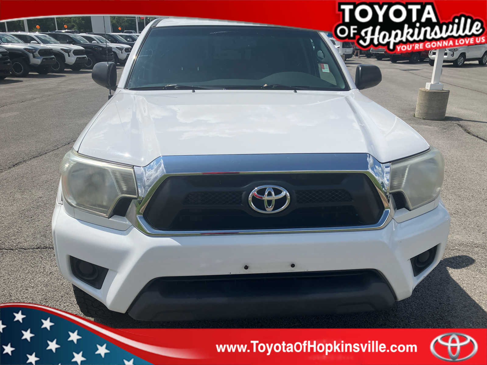 Super White 2013 Toyota Tacoma Pickup Truck 4X2 4-Speed Automatic