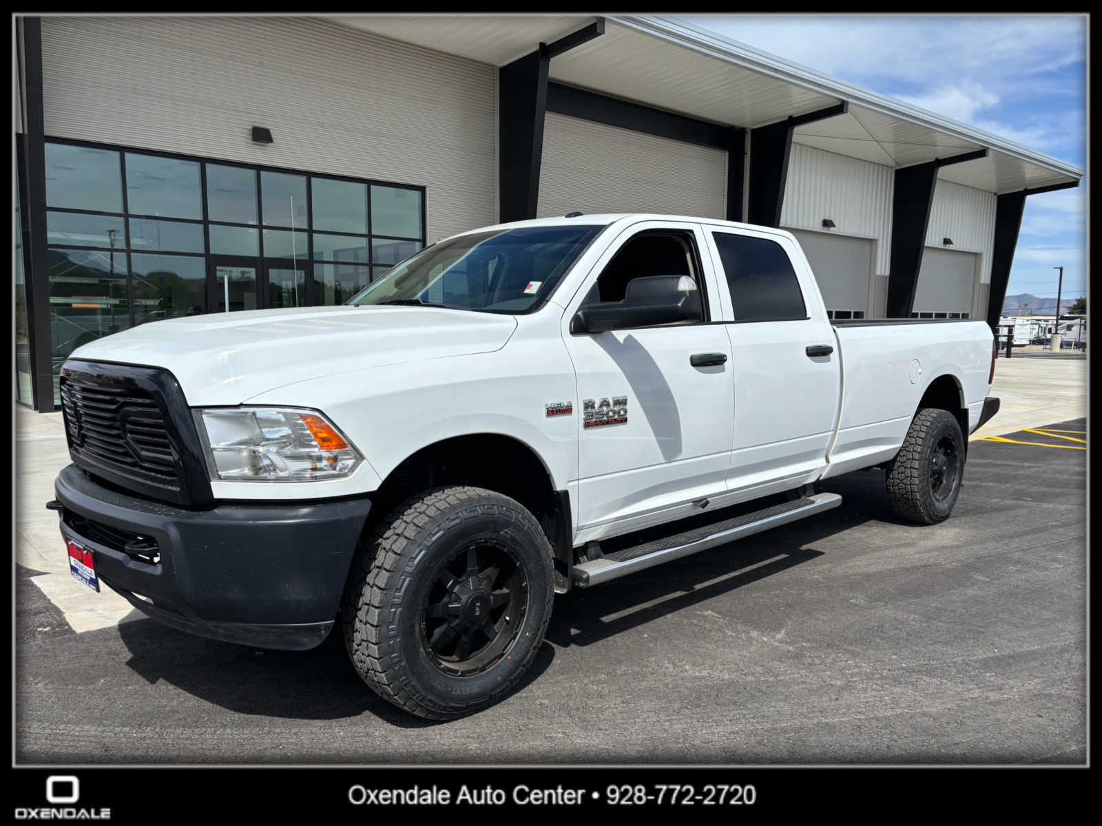 Bright White Clearcoat 2017 RAM 3500 Tradesman Crew Cab LB 4WD Pickup Truck Four-Wheel Drive 6-Speed Automatic