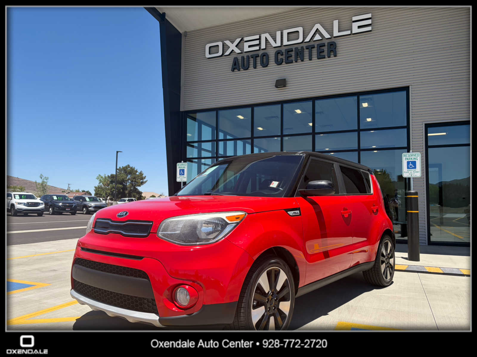Inferno Red w/Black Roof 2019 Kia Soul + FWD Wagon Front-Wheel Drive 6-Speed Automatic
