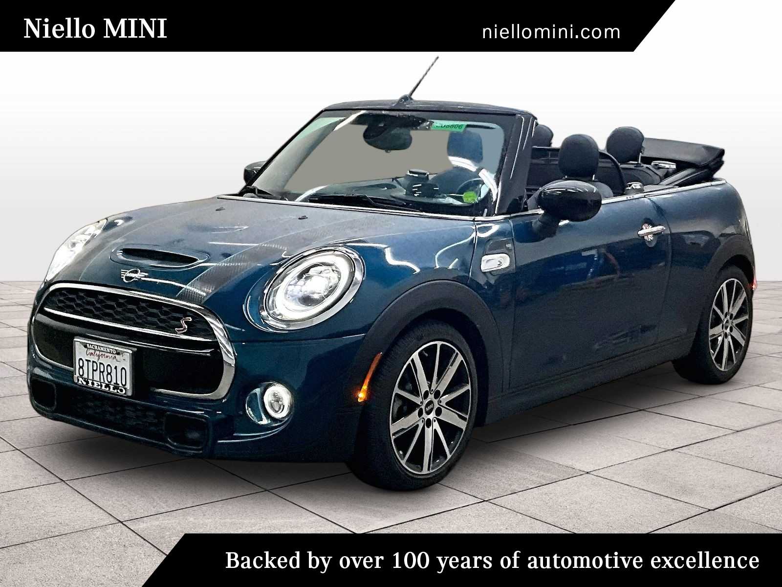 Deep Laguna Metallic 2021 MINI Cooper Convertible Front-Wheel Drive 7-Speed Automatic