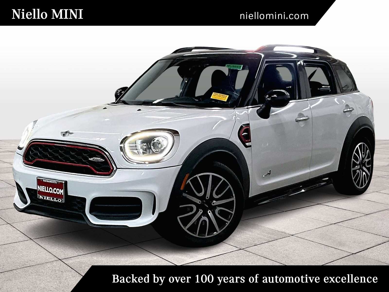 Light White 2019 MINI Countryman John Cooper Works ALL4 AWD SUV / Crossover All-Wheel Drive 8-Speed Automatic