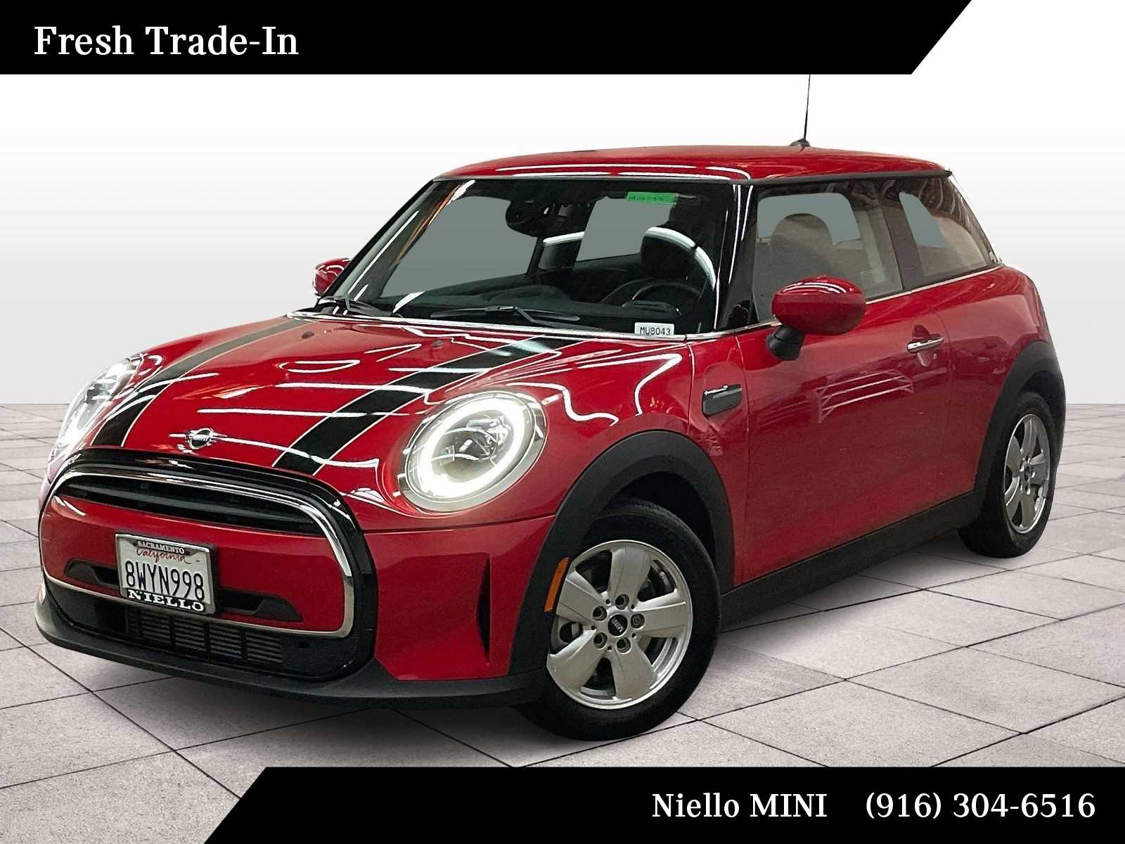 Chili Red 2022 MINI Cooper 2-Door Hatchback FWD Hatchback Front-Wheel Drive 7-Speed Automatic