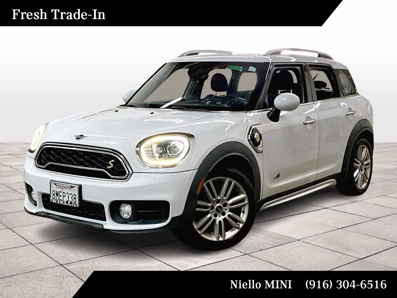 Light White 2019 MINI Countryman Hybrid Plug-in Cooper SE ALL4 AWD SUV / Crossover All-Wheel Drive 6-Speed Automatic
