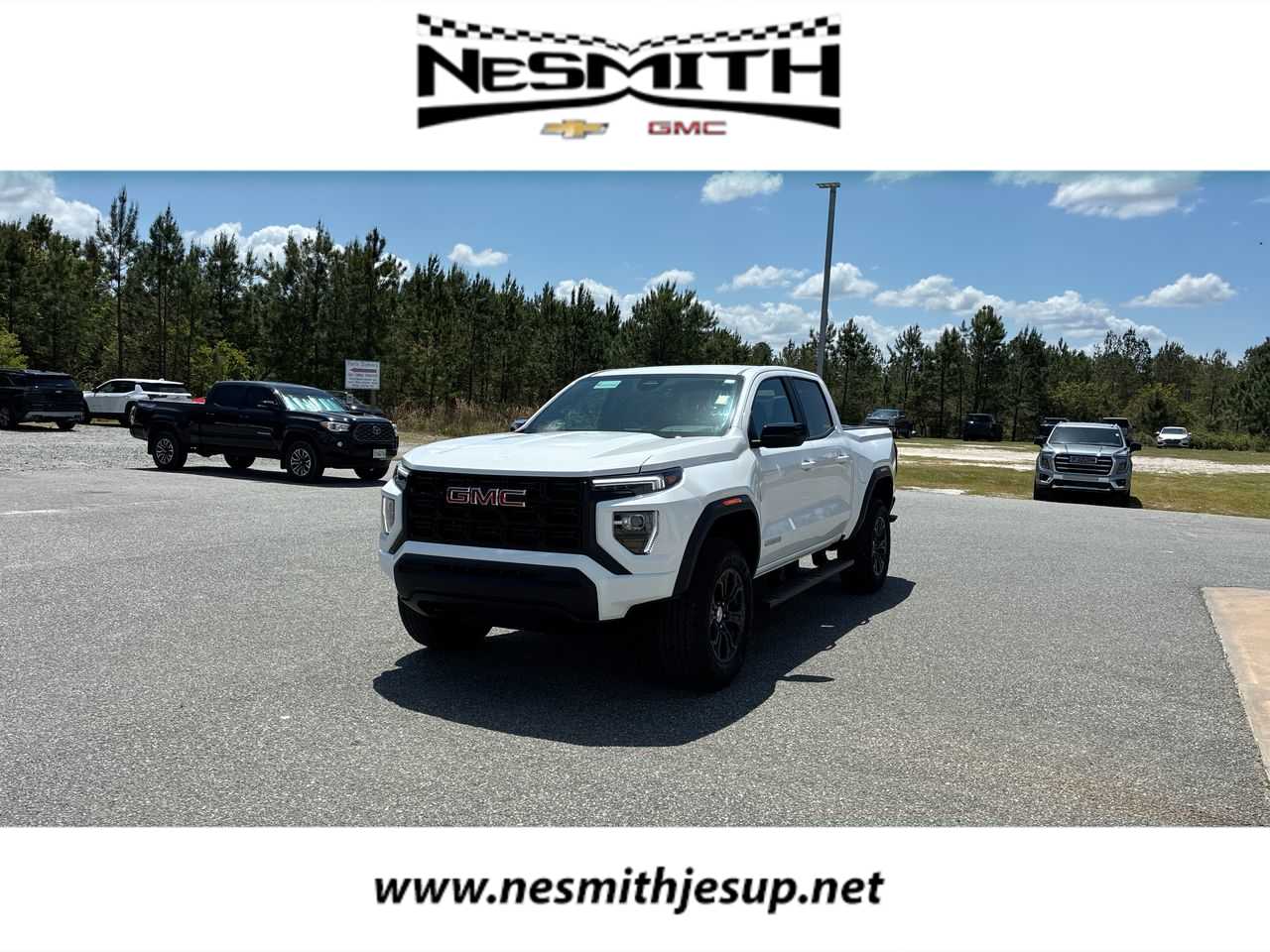 Summit White 2024 GMC Canyon Elevation Crew Cab RWD Pickup Truck 4X2 8-Speed Automatic