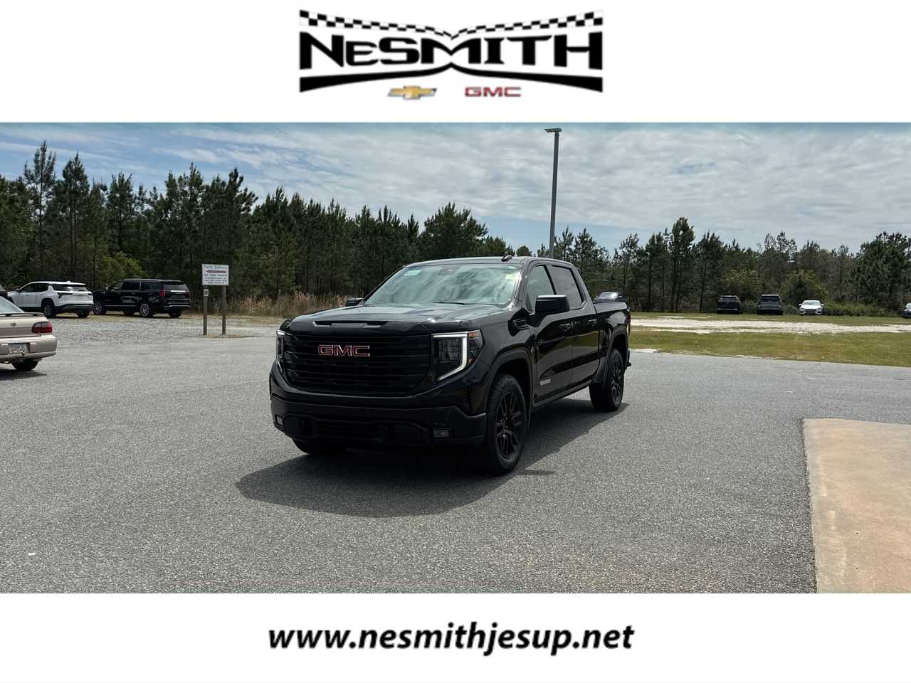 Onyx Black 2024 GMC Sierra 1500 Elevation Crew Cab RWD Pickup Truck 4X2 8-Speed Automatic