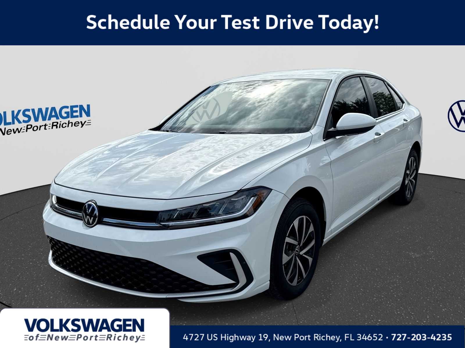 Pure White 2025 Volkswagen Jetta Sedan Front-Wheel Drive 8-Speed Automatic