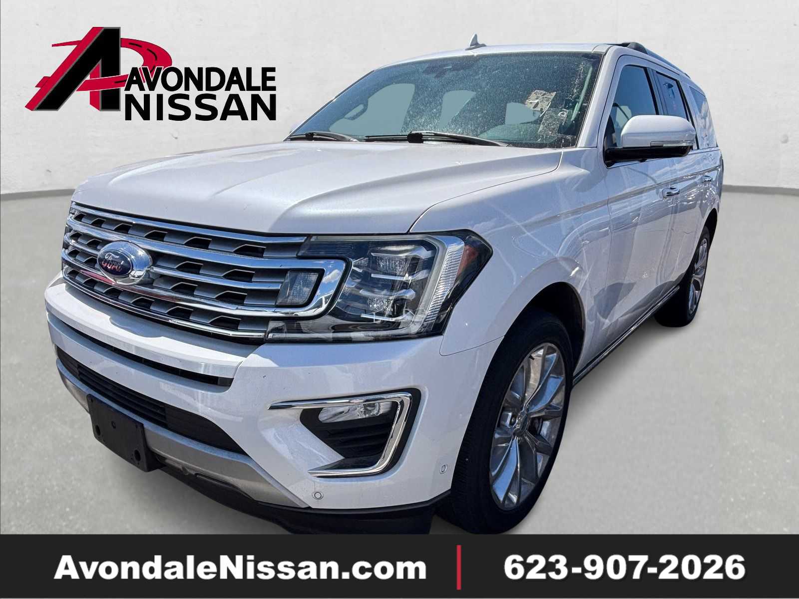 White Platinum Metallic Tri-Coat 2019 Ford Expedition Limited RWD SUV / Crossover 4X2 Automatic