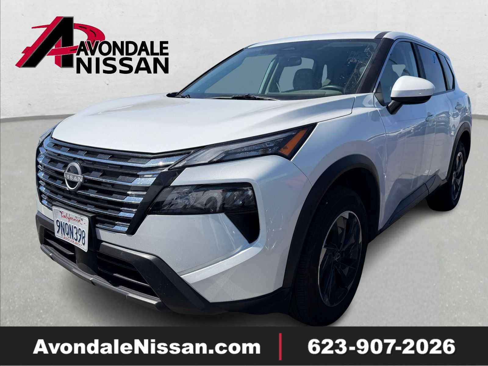 Everest White Pearl 2025 Nissan Rogue SV FWD SUV / Crossover Front-Wheel Drive Continuously Variable Transmission