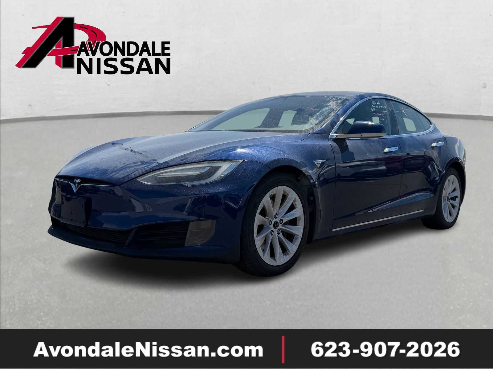 Blue 2017 Tesla Model S Sedan 1-Speed Automatic