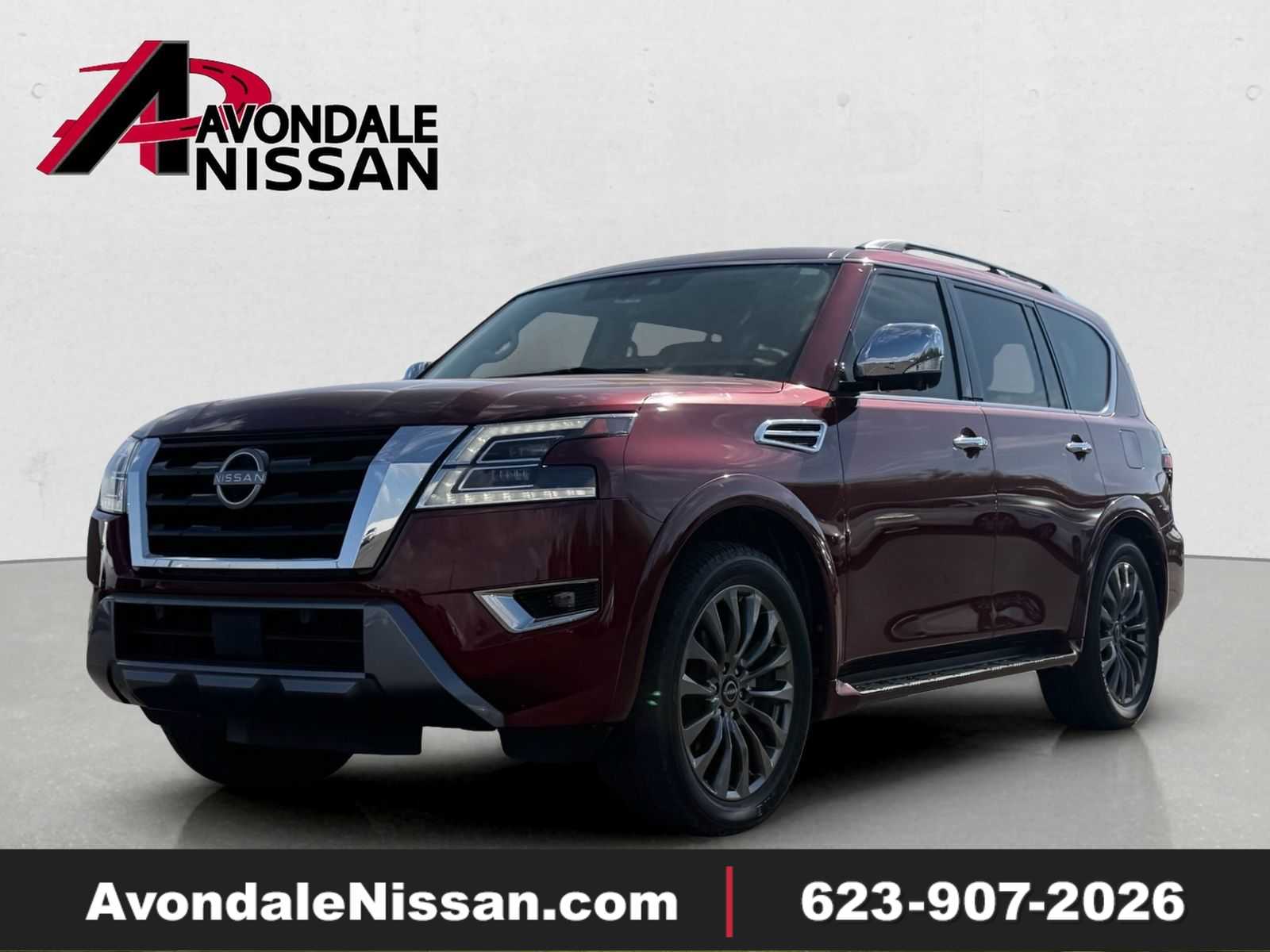 Coulis Red Pearl 2023 Nissan Armada SUV / Crossover 4X2 7-Speed Automatic